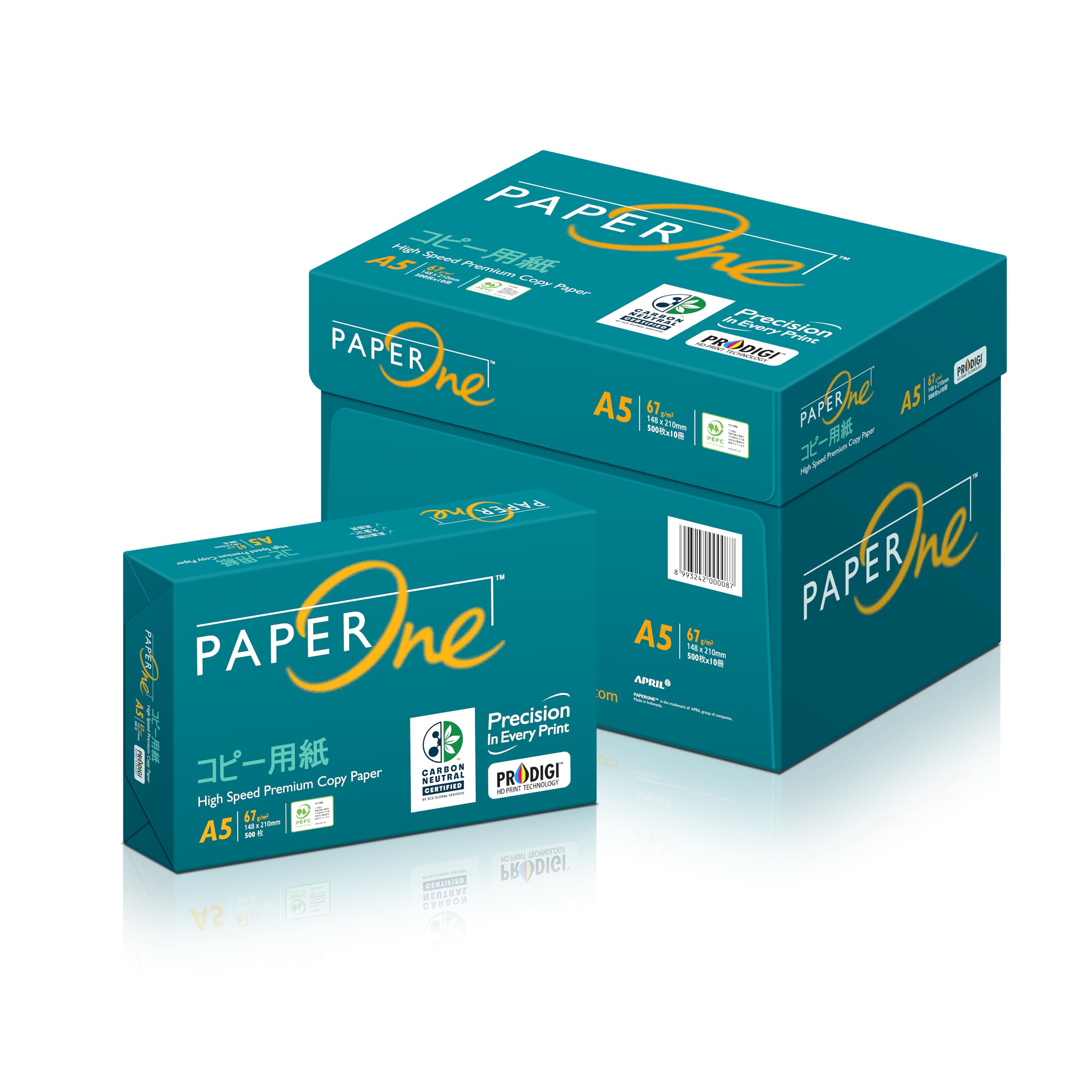 【hikari】コピー用紙（A5） Amazon | エイプリル(April) PaperOne コピー用紙 A5 5000枚(500枚×10